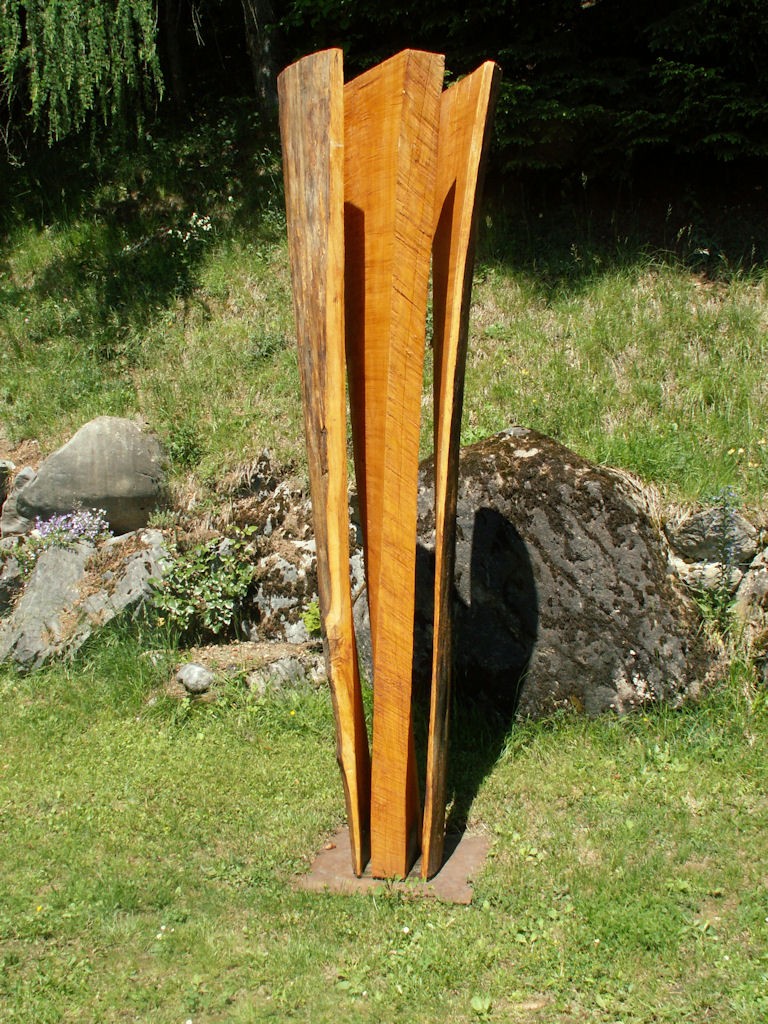 Le Chêne et le Roseau, une sculpture d'Alain Favrod