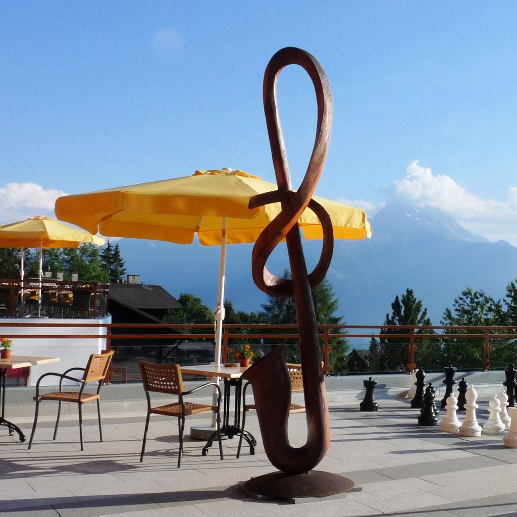 Le Saxo, une sculpture d'Alain Favrod